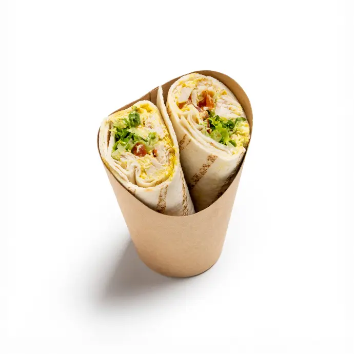 Wrap poulet curry