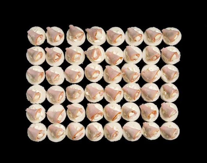 Plateau zakouskis fromage frais/jambon York*48 pc