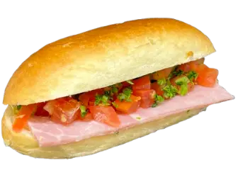 Zachte broodjes ham (min 4 stuks)