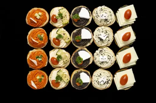 Plateau sandwich open végétarien