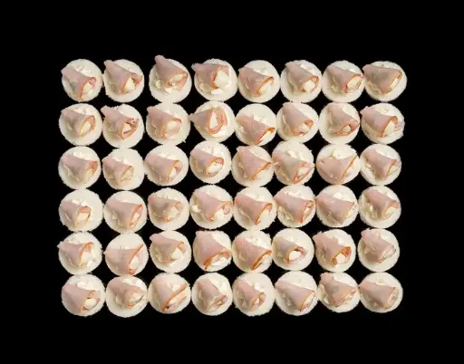 Plateau zakouskis fromage frais/jambon York*48 pc