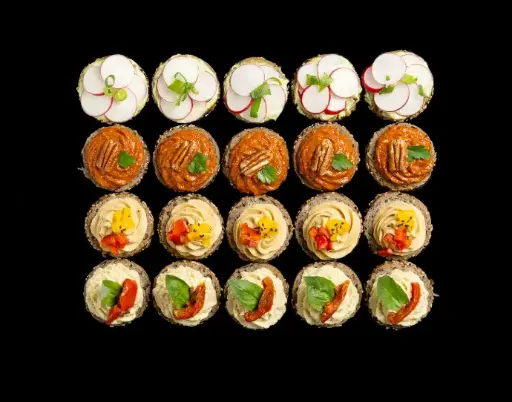 Plateau sandwich ouvert vegan sans gluten